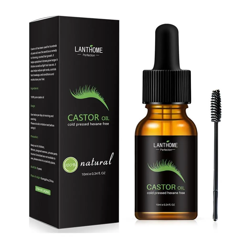 Чистый касторовое масло для роста ресниц сыворотка лечения волос бровей
