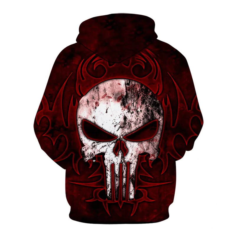 Skull Printed 3D Sweatshirt Men Women Black Design Hoodies Homme Autumn Long Sleeve Tracksuit For Male Hoody Drop Ship
