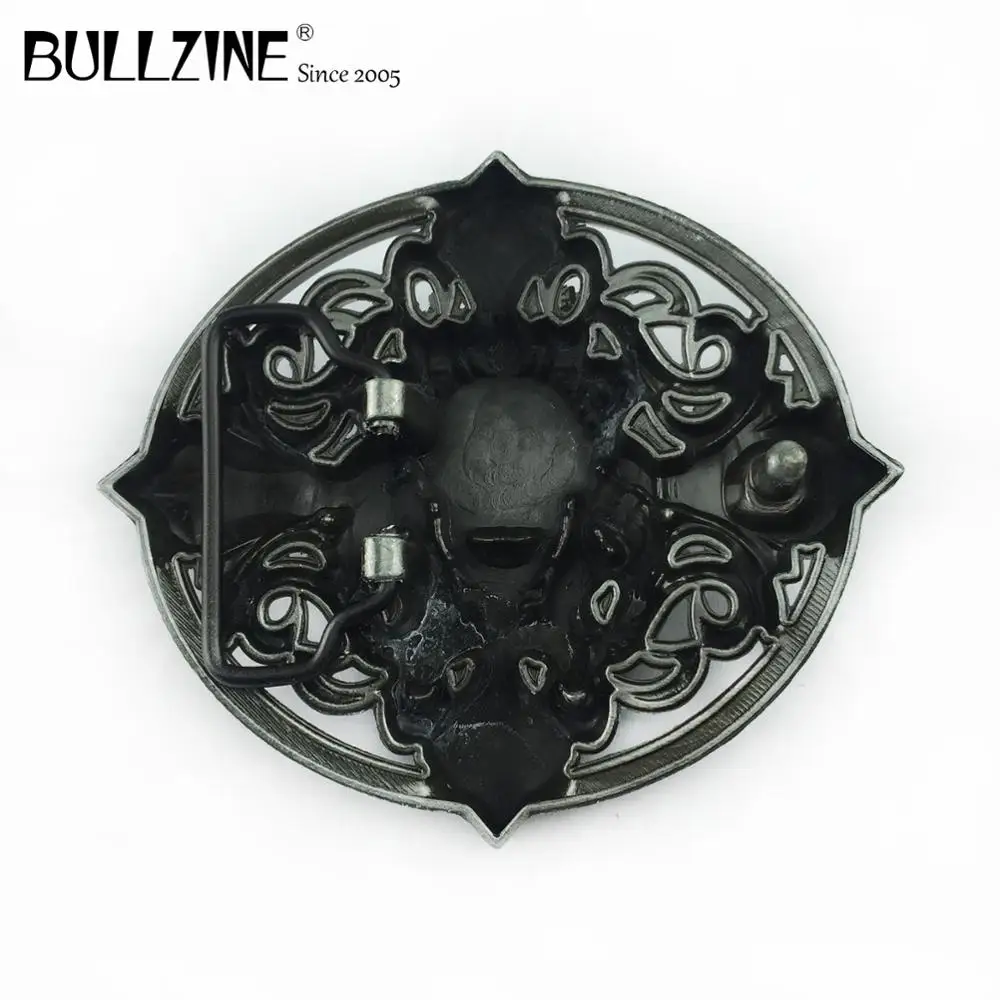 Bullzine цинковый сплав голова льва Креста пряжка на ремешке магическое Оловянное