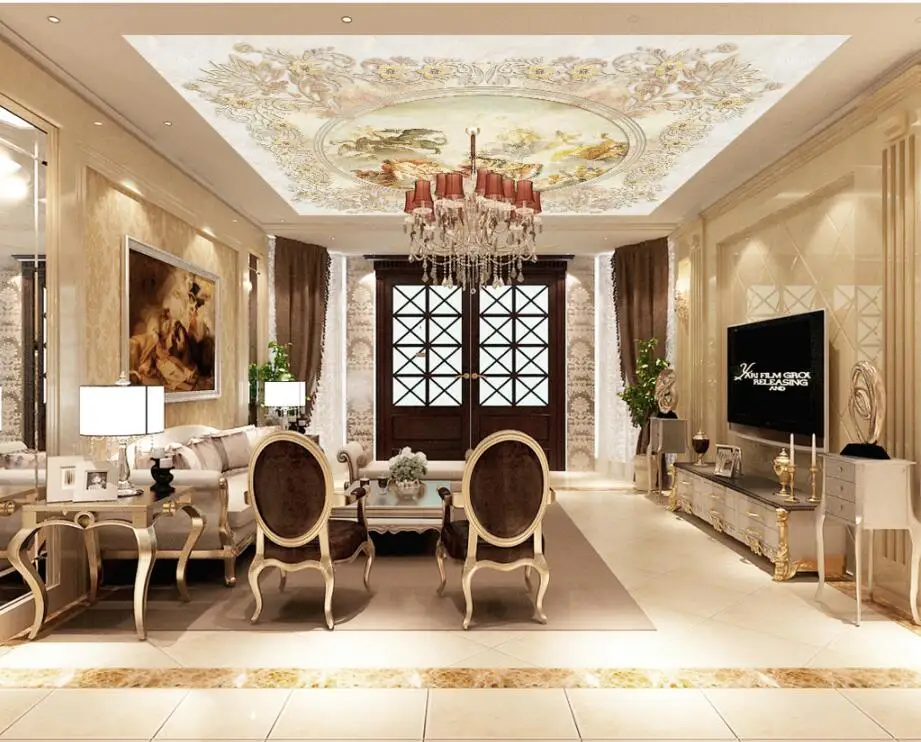 Счастливый Ангел мраморный Европейский подвесной Топ фреска спальня потолок фон