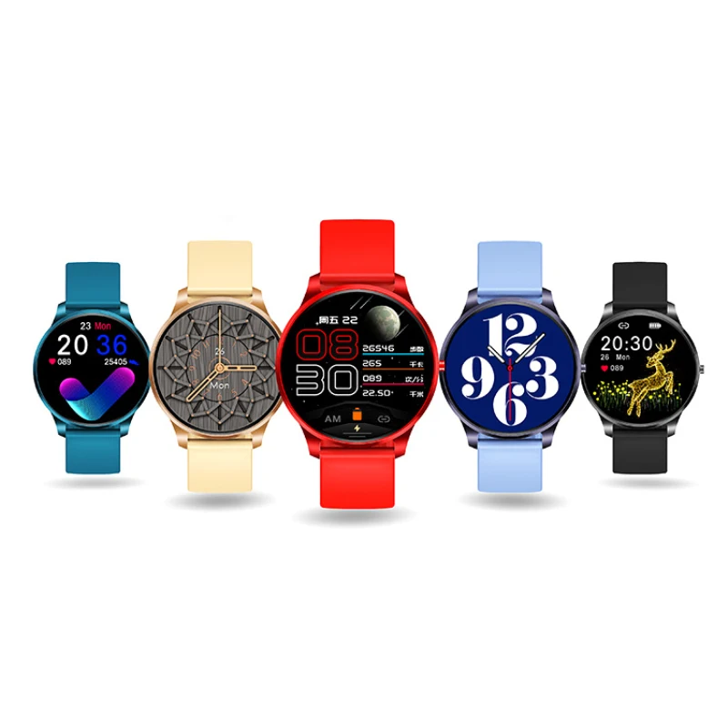 

Aluminum Material Smart Watch Heart Rate Blood Pressure Monitoring Colorful Smart Watch Sport Waterproof Tracker Band Bracelet