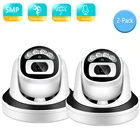 IP-камера BESDER, 2 шт.комплект, 5 МП, 3 Мп, 2 МП, 48 В, POE, ИКцветная, ночное видение, широкоугольная, 2,8 мм, для помещений, купольная