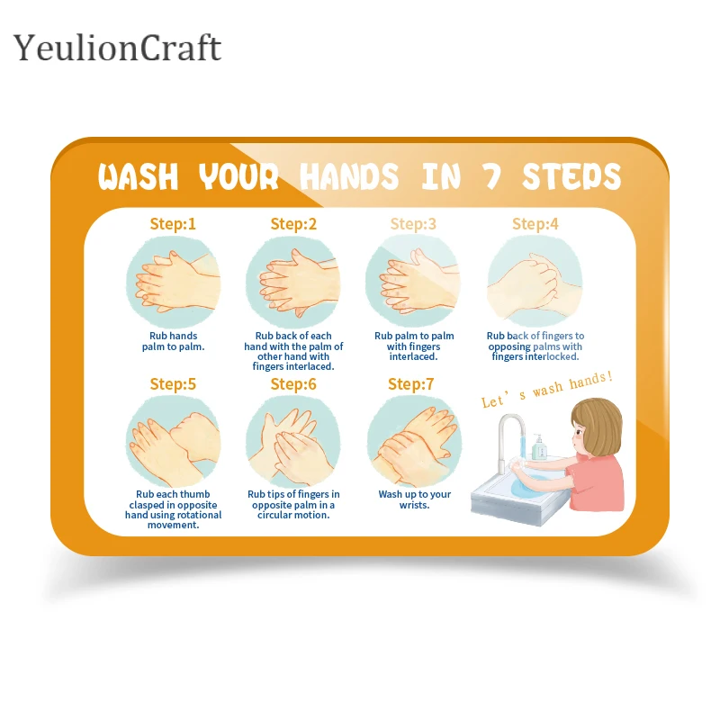 Знак безопасности Chzimade предупреждающий ресторан стеклянные зеркальные