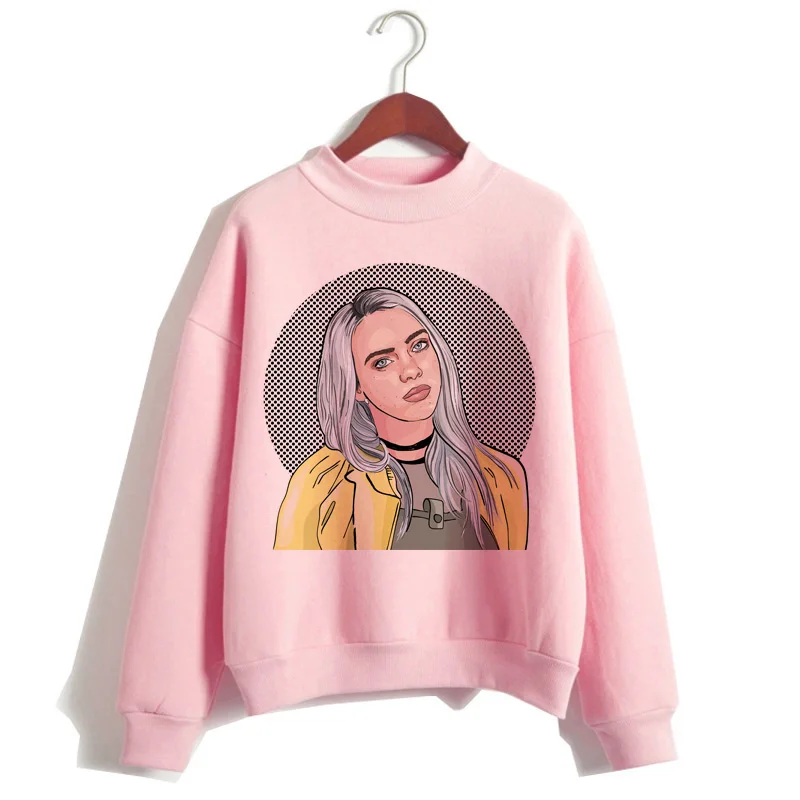 Billie Eilish, худи, женская одежда, толстовка, Корейская, 90 s, с капюшоном, Harajuku, с принтом, толстовки, уличная, топ, повседневная, ulzzang, капюшон - Цвет: 5563