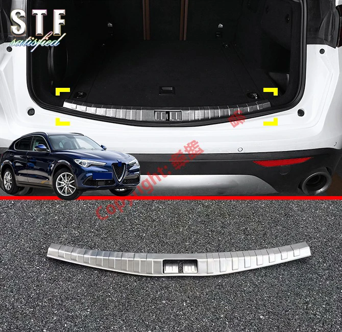 Защитный порог для заднего бампера интерьера из нержавеющей стали декоративная