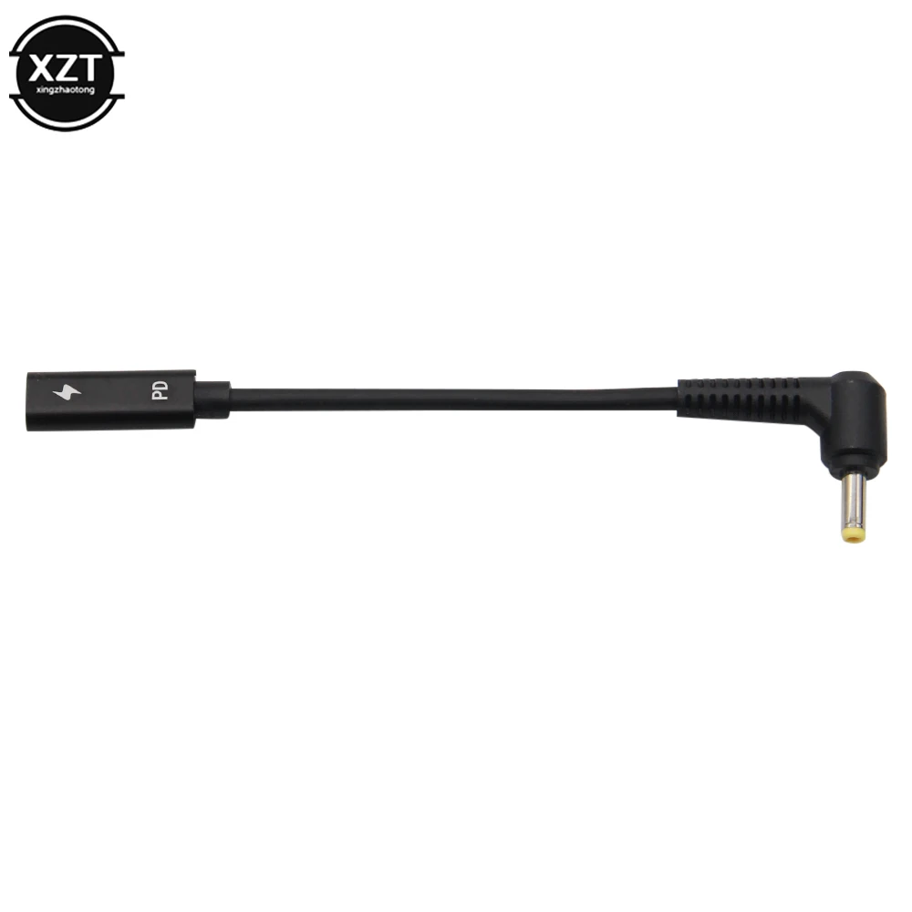 Кабель адаптер с USB 3 1 Type C на DC 4 0*1 7 зарядный кабель для Lenovo Asus BenQ зарядное