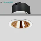 Светодиодный точечный светильник с антибликовым покрытием, утопленная лампа в скандинавском стиле для внутреннего фойе, гостиной, 7 Вт, 15 Вт, 18 Вт, 90 градусов