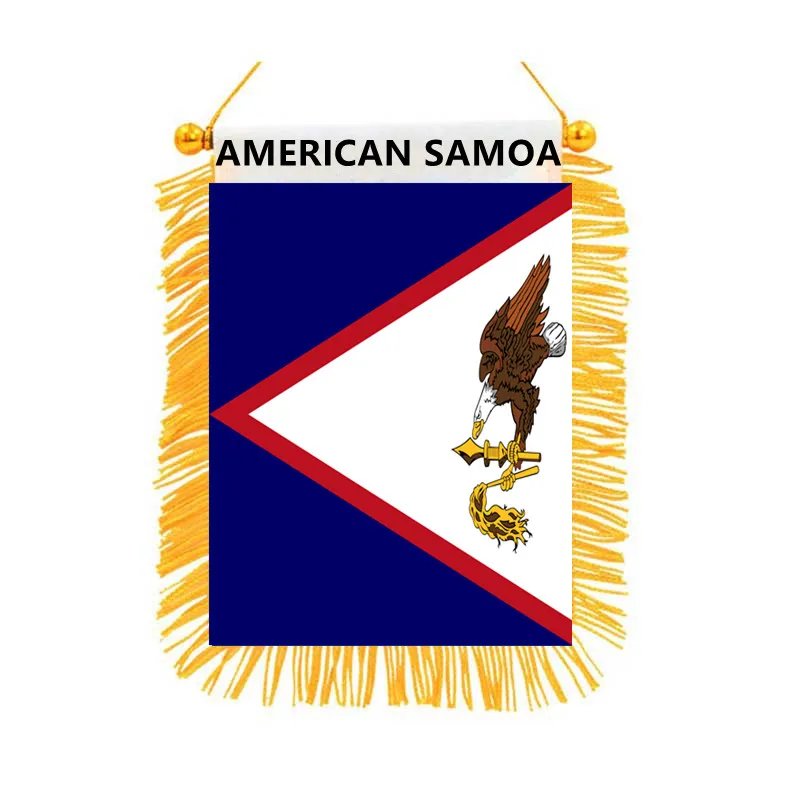 

American Samoa Flag Double Sided Printed Hanging Decorative Banner Home Decor Car Adornment National Flag