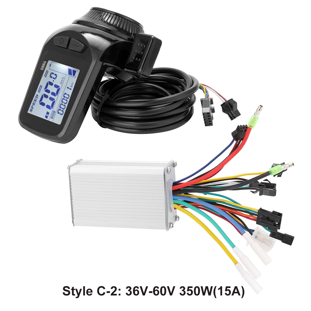 24V 48V/36V 60V 350W электрические велосипеды самокат мотора контроллера ЖК дисплей