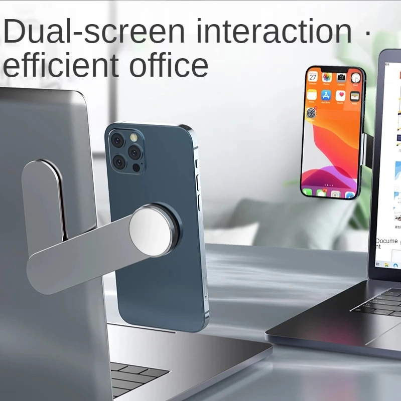 

2021 Phone stand multifunctional laptop expansion Screen Side plastic design magnetic laptop universal mobile phone holder