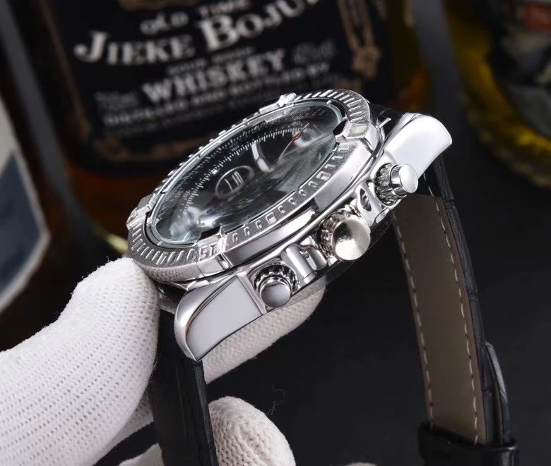 

Quartz Watch All 6 Stitches Work Chronograp Mens Watches Stopwatch Top Brand Relogies For Men Quality Business Watches