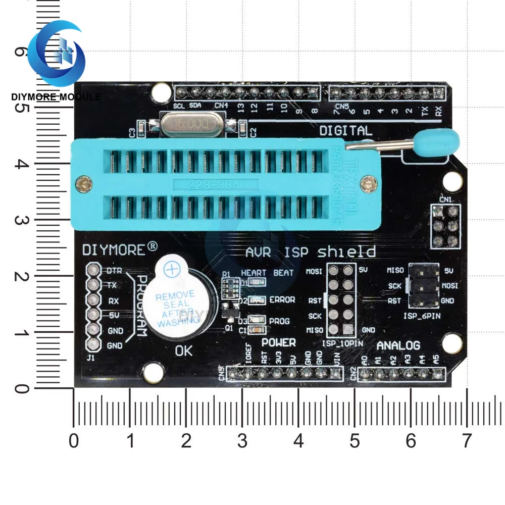 AVR ISP Программа расширения щит модуль с зуммером Светодиодный индикатор для Arduino R3