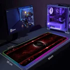 DIY светодиодный коврик для мыши, RGB клавиатура, Настольный коврик, красочный поверхностный коврик для мыши, Kawaii, персонализированный игровой компьютер Alienware CS Dota
