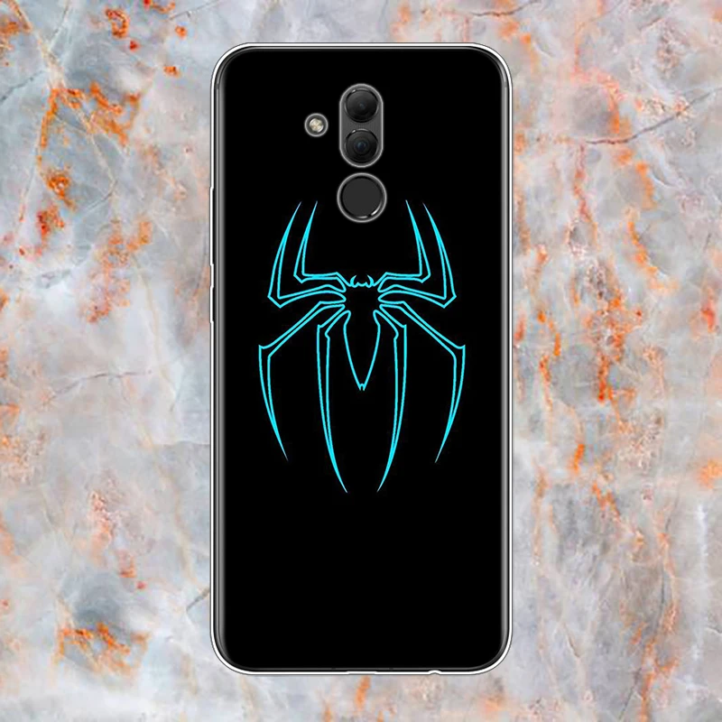 Силиконовый чехол с логотипом Человека-паука для Huawei Mate 40 30 20 20X 10 RS P Smart 2021 2020 Z S Pro