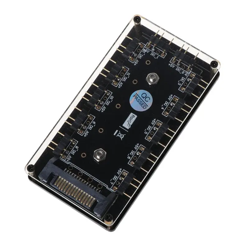 Светодиодный разветвитель RGB 12 каналов 5 В С PMMA чехлом и магнитным