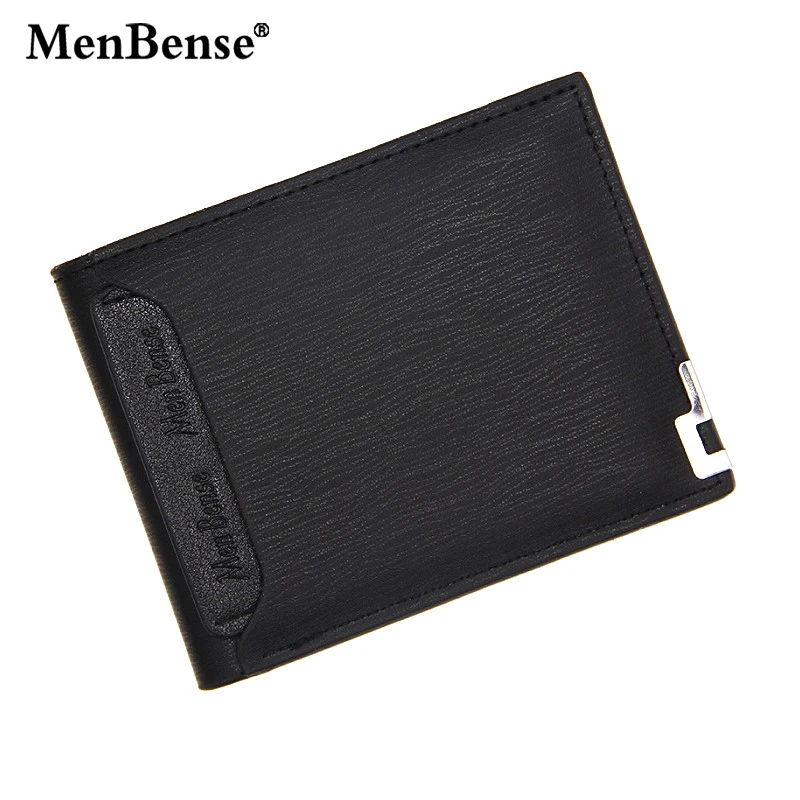 Menbense Men PU Leather Wallet Vintage Coin Purse Credit Card Holder Wallets Short Bifold Purse Mini Clutch Bag For Gifts
