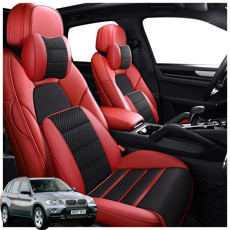 

Leather Auto Customized Car Seat Covers Products For BMW x5 e70 2008 2009 2010 2011 Interior Parts Accessories