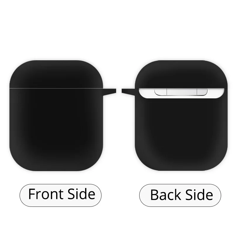 Чехол для наушников на Рождество Bluetooth беспроводные наушники для Apple AirPods 2 силиконовые чехлы для подушки безопасности защитный чехол - Цвет: EJTBLA000