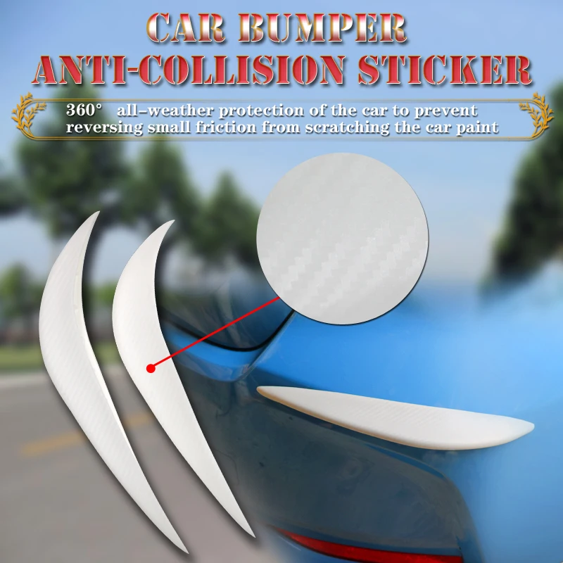 

1 Pair Car Rubber Bumper Protector Edge Guard Corner Strip Crash Bar Trim Protection Car from Scratches