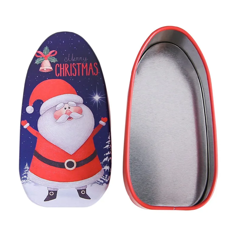 Рождественский подарок жестяная коробка Бисквитное/чайный лист разное