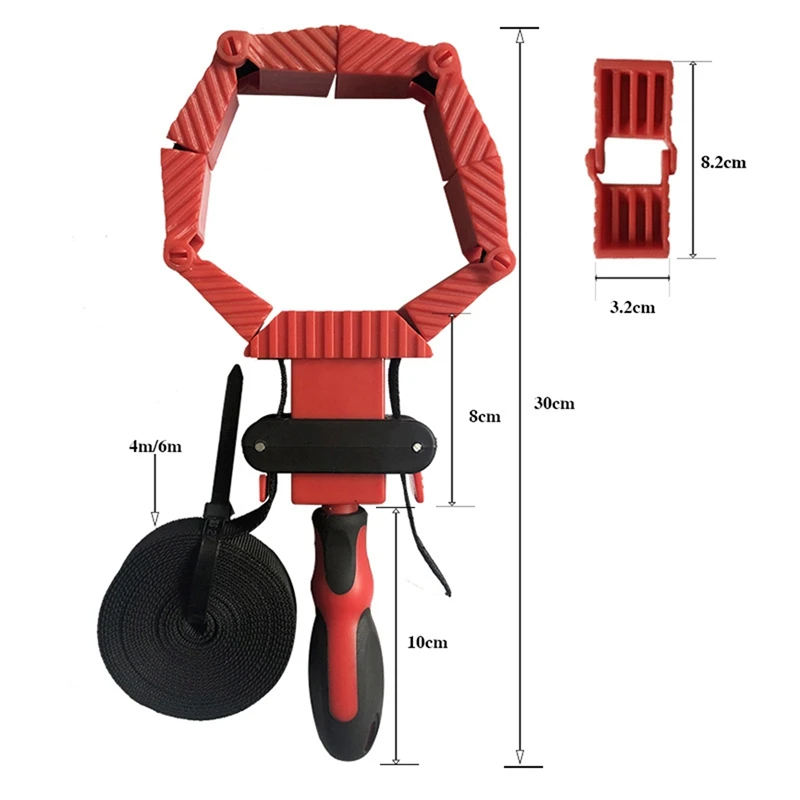 

4M Picture Frame Woodworking Multifunctional Belt Clip Angle Clip Belt Clip Fast Adjustable Ring Clip
