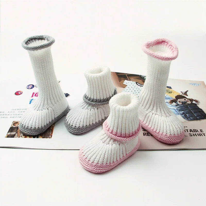 Милая обувь для новорожденных мальчиков и девочек ясельного возраста носки с