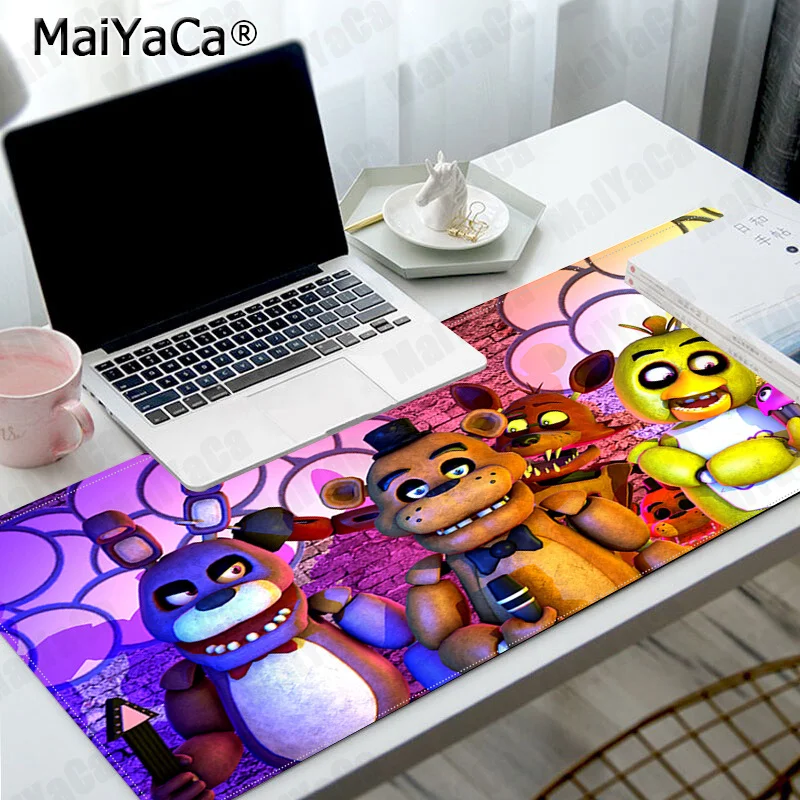 

sfm fnaf animatronics Mice Retail Rubber Mousepad Size for 15.7*35.4inch large Edge Locking Speed Version Keyboard Pad for Gamer