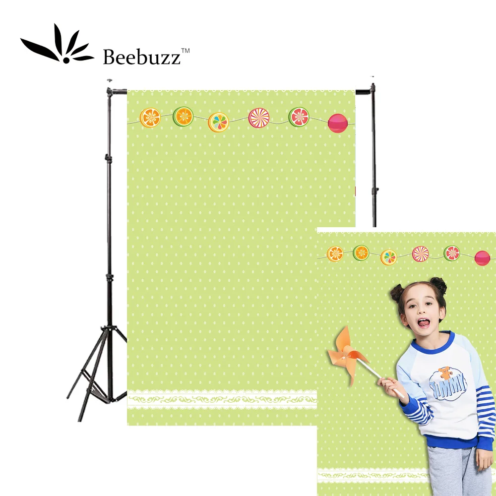 Зеленый фон в горошек для фотостудии Фотофон детской фотосъемки | Электроника