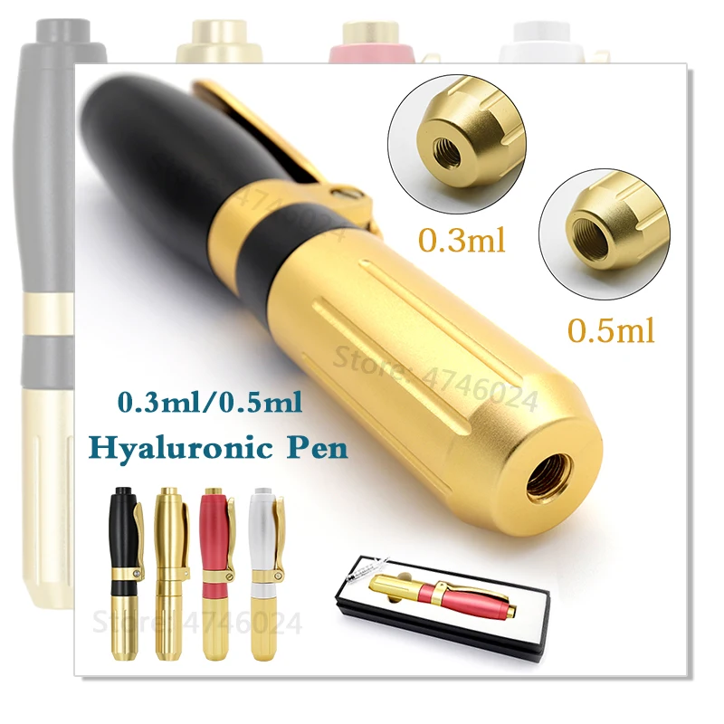 High 0.3ml &amp0.5ml 2 in 1 head Pressure Hyaluronic Acid Pen hyaluron injection For Anti Wrinkle Lifting Lip gun | Красота и