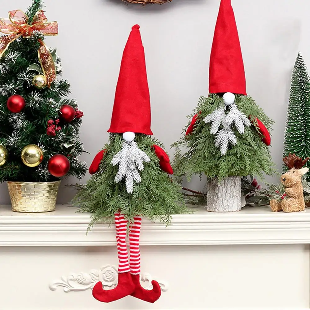 

Christmas Faceless Old Man Mini Christmas Tree Creative Desktop Christmas Tree Ornaments For House Bedroom Counter Table Decor