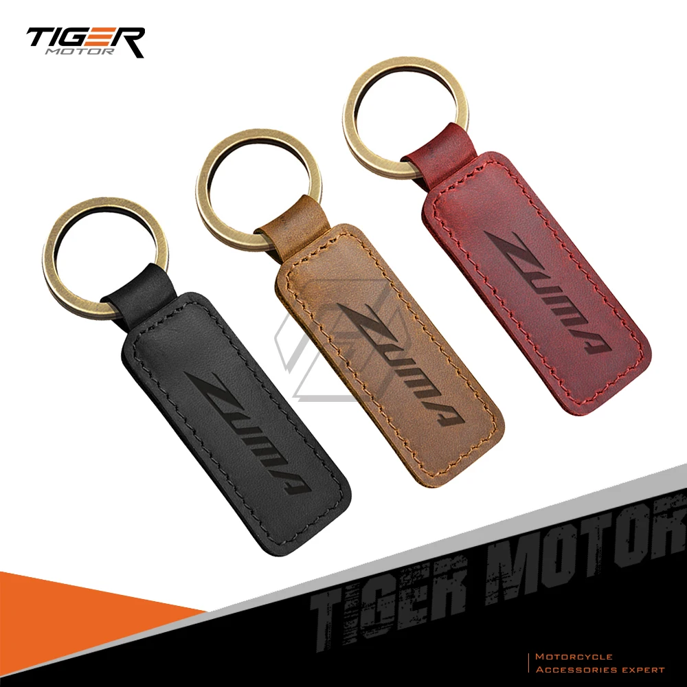 Брелок для ключей из воловьей кожи мотоцикла скутера Yamaha Zuma 50 125 | Автомобили и
