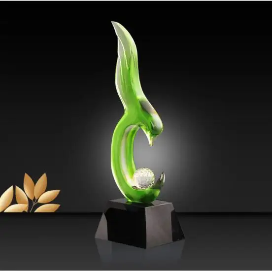 2019 the latest all new style top quality golf trophy Golf Cup Luxury Liuli Customized Crystal free shipping | Спорт и развлечения