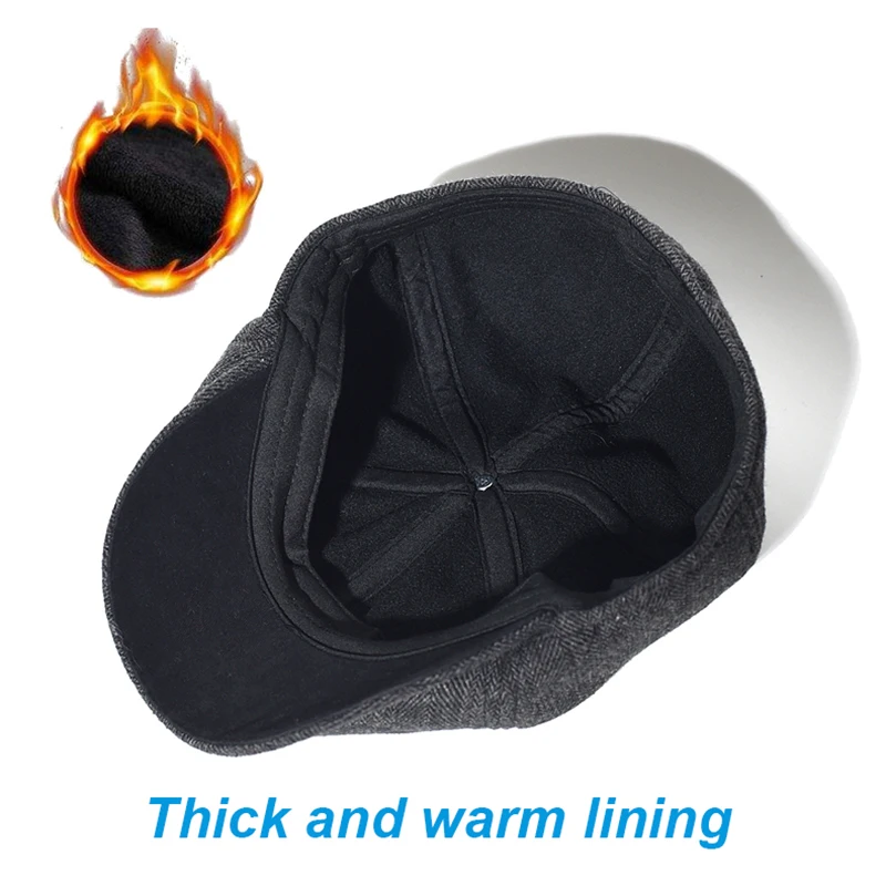 Кепка газетчика в винтажном стиле для мужчин и женщин толстая полосатый берет