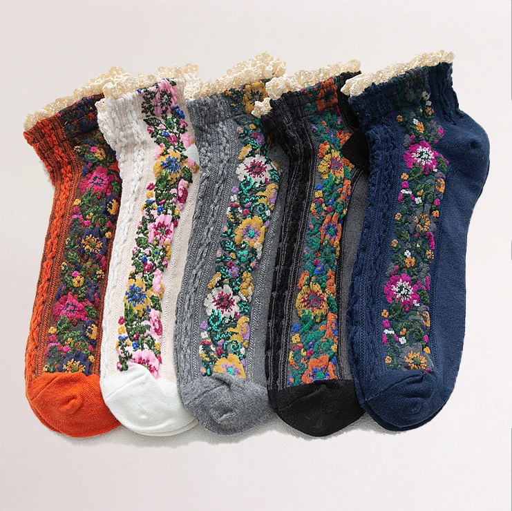 Harajuku Style 2020 New Arrival Women's Short Socks Colleage Breathable Pure Cotton Solid Crew | Женская одежда