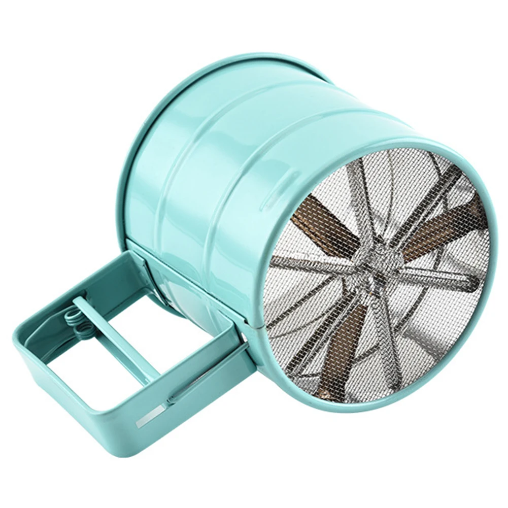 

Baking Sieve Pink Flour Sifter DIY Stainless Steel Semi-automatic Handheld Cake Sugar Kitchen Fine Mesh Home Filter