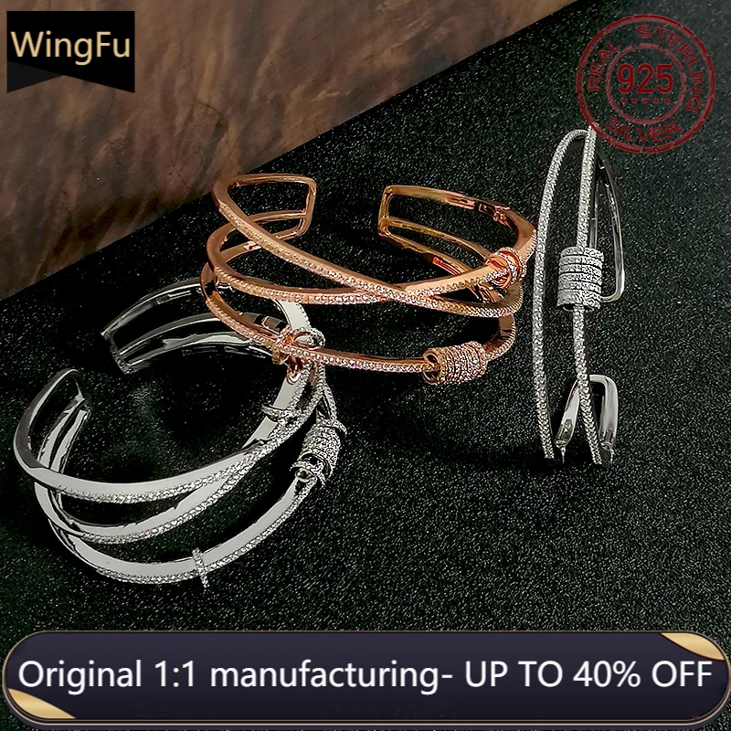 

Fashionable women s925 sterling silver time comes to revolve exquisite rose gold transit bracelet luxury brand monaco jewelry