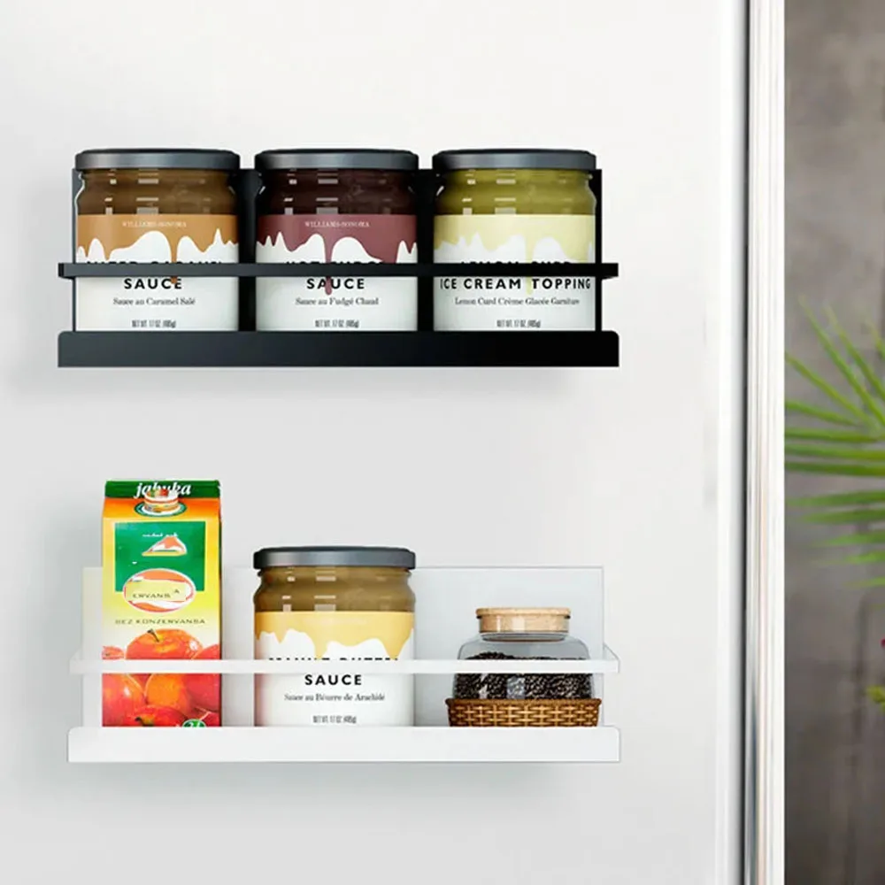 

Kitchen Accessories Washing Machine Storage Rack Bathroom Shelves Magnetic Shelf Organizer Refrigerator Rack Household Side