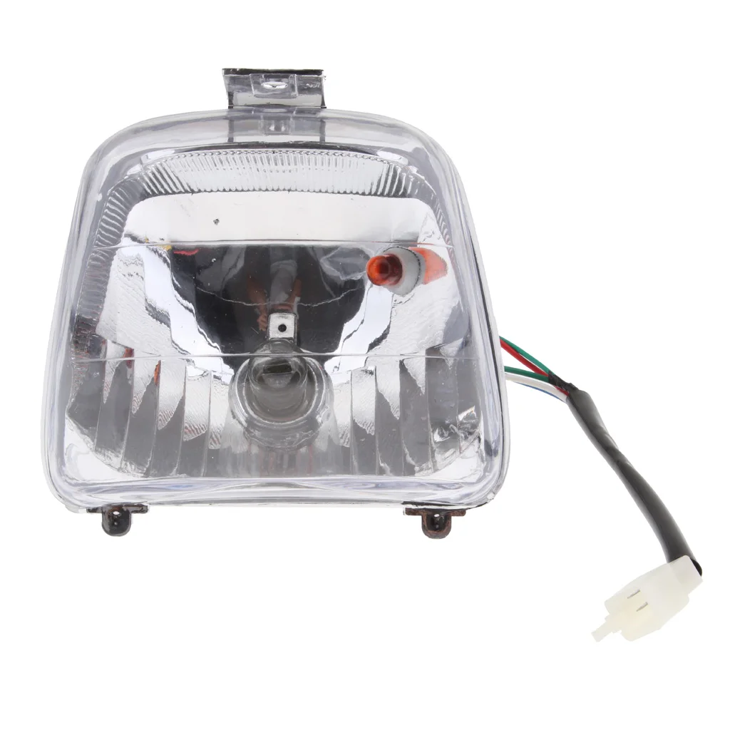 12V 35W Beam Headlight DRL Clear Head Lamp for 50 70 90 110cc Scooter ATV |