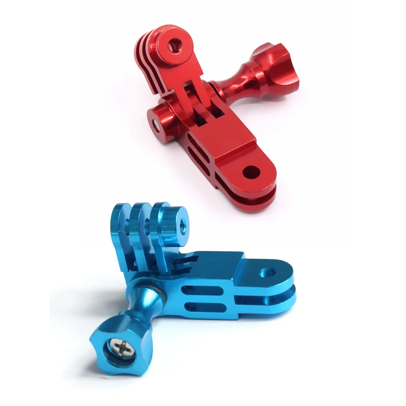 2 шт. CNC алюминиевый сплав трехходовой поворотный кронштейн адаптер для GOPRO Hero 1 3 + 4