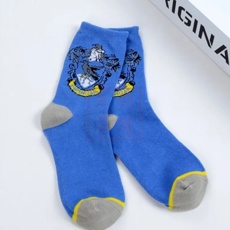 Ravenclaw Socks Айниель Хогвартс школьный шарф для косплея Гермионы грэнджер Костюм Гриффиндор Слизерин Hufflepuff Ravenclaw шарф шейный платок шарф - Цвет: Ravenclaw Socks
