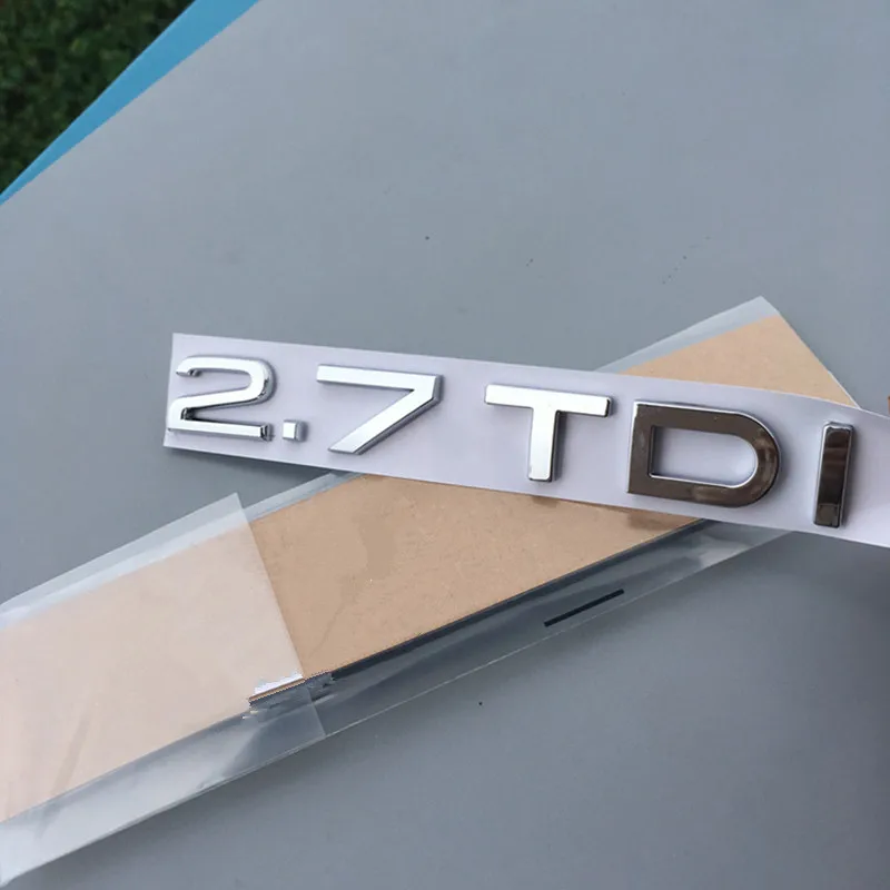 Хромированный серебристый значок-эмблема ABS 2 0 7 3 TDI с буквами A4 A6 A8 для кузова