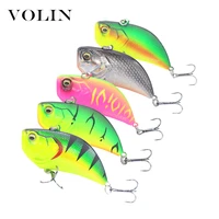 volin 1pc new arrival lead vib fishing lure 55mm 12g plastic artificial bait all water layer fishing tackle peche