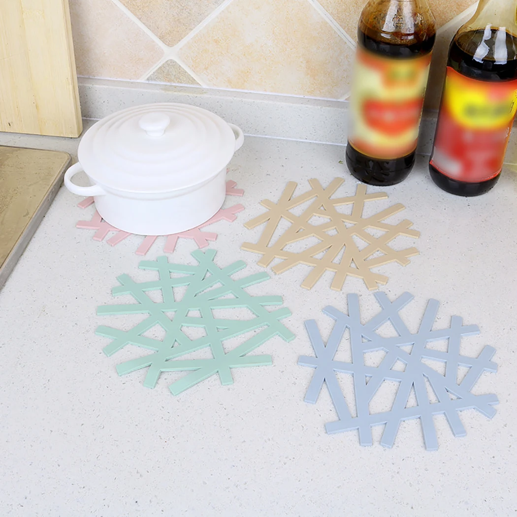 

Insulated Hot Pad Universal Irregular Rubber Trivet Mat Pot Holder Mat Non-slip Pot Holder Table Placemat Kitchen Accessories