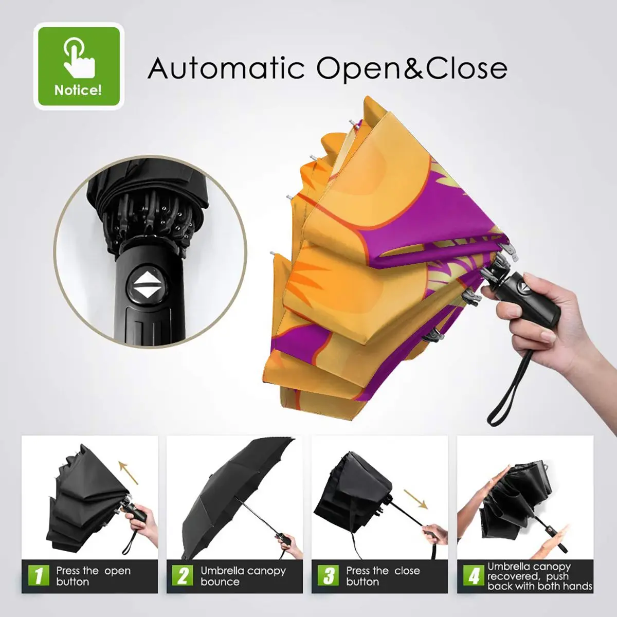 Online Ombrello Di Sole Di Fioritura Fiori Cosmo Automatico Donne Degli Uomini Portatile Pieghevole Ombrello Di Protezione Solare Pioggia Antivento Spiaggia Parasole