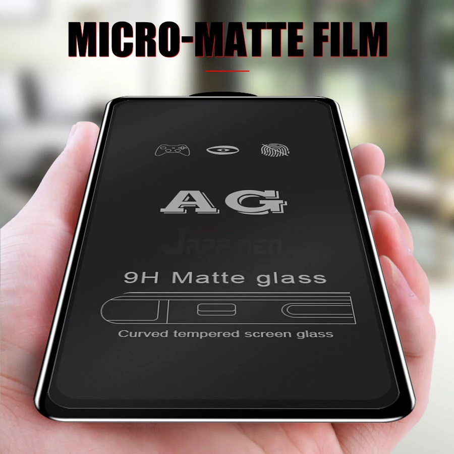 Screen Protector Full Glue Cover Matte Tempered Glass For Xiaomi Mi 9T 9 SE 8 A2 Lite Pocophone F1 Mix 3 Redmi Note 7 6 K20 Pro | Мобильные