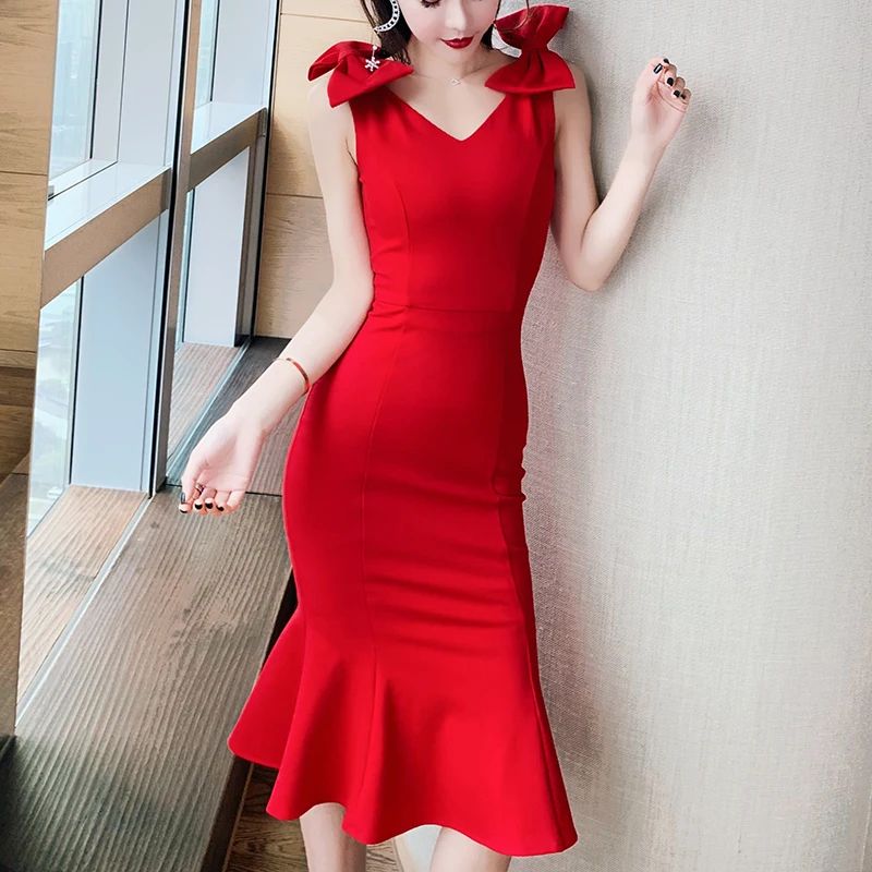 Max Spri 2020 Новое модное элегантное женское Бандажное платье с глубоким v-образным