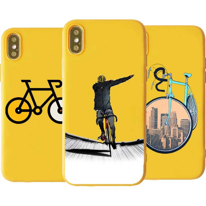 Потрясающий мягкий чехол для телефона из ТПУ с Горным велосипедом спортивным iPhone