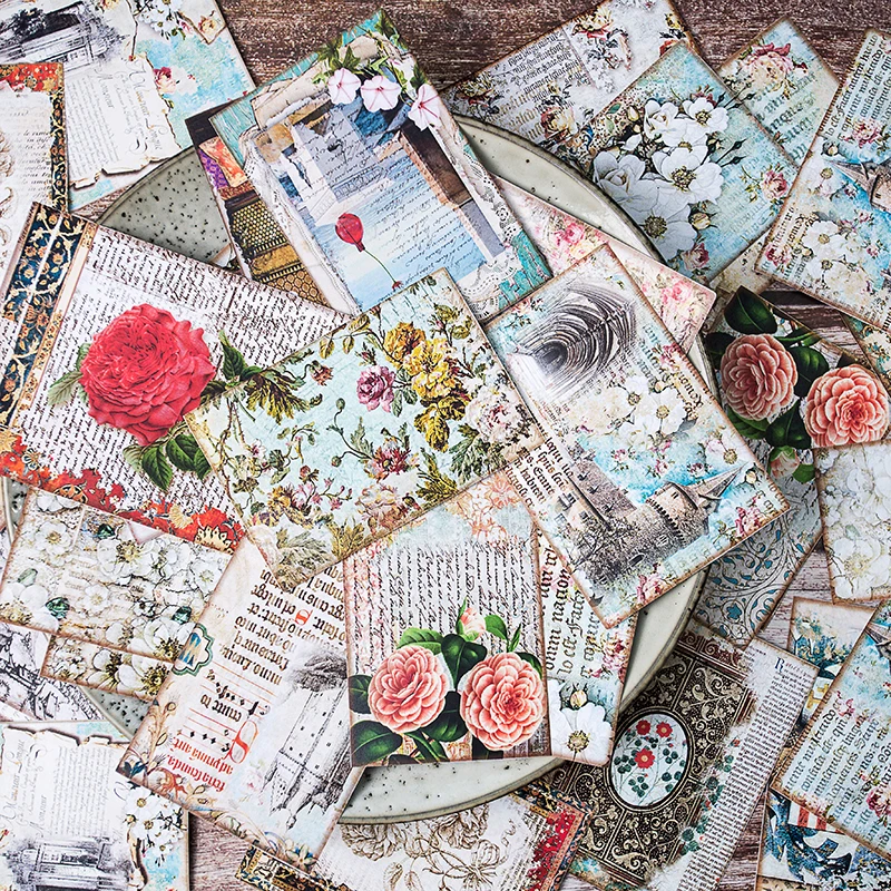 

31pcs/pack Vintage Handbookt material bag Decorative Sticker DIY Planner Diary Vintage palace style material paper used