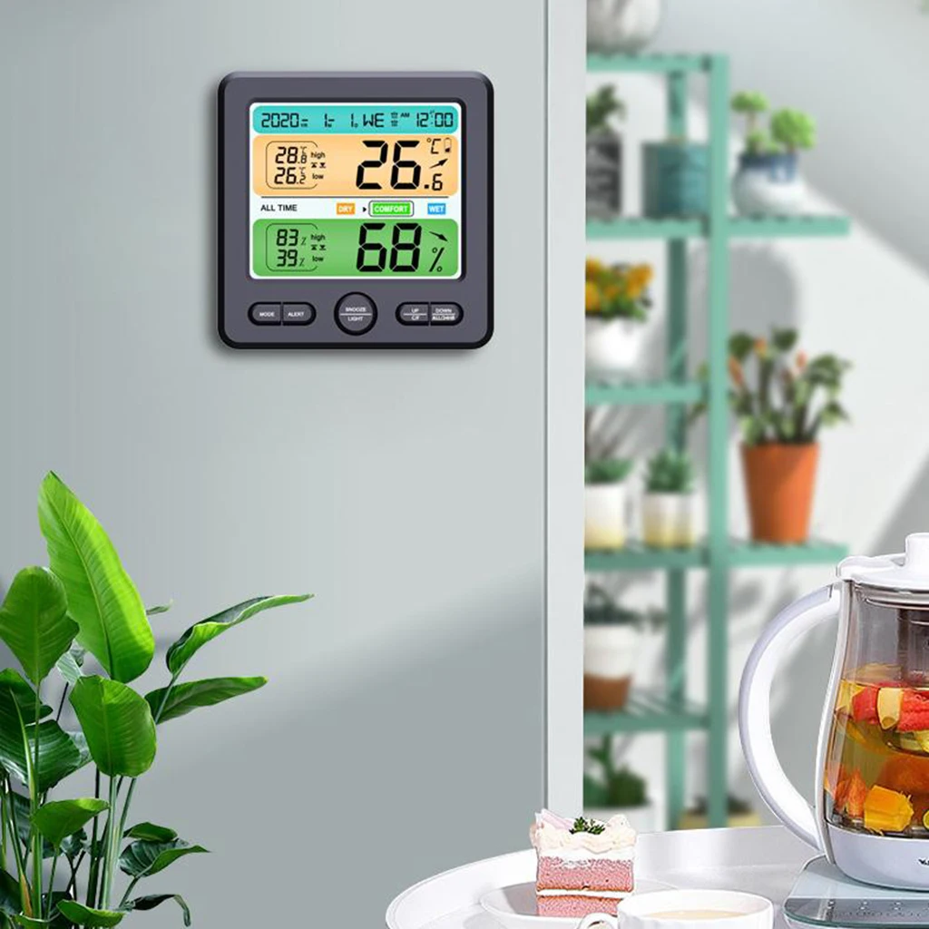 

Wireless Digital Thermometer Hygrometer with LCD Digital Indoor Outdoor Humidity