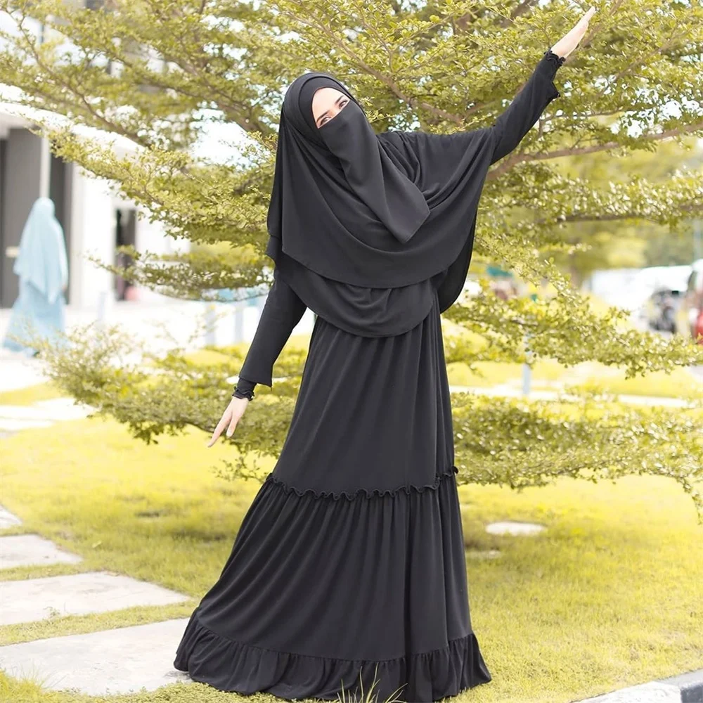 Мусульманское длинное платье химар абайя Малайзия Турция мусульманское